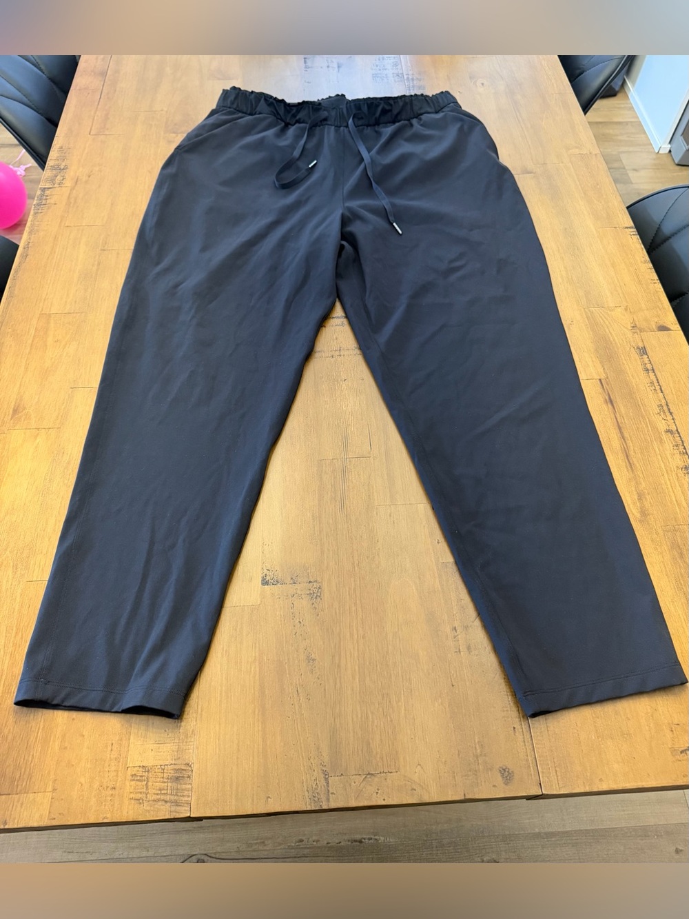 lululemon athletica Black Drawstring Casual Trousers